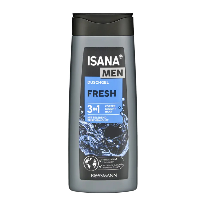 ISANA Men Fresh sprchový gel 3v1