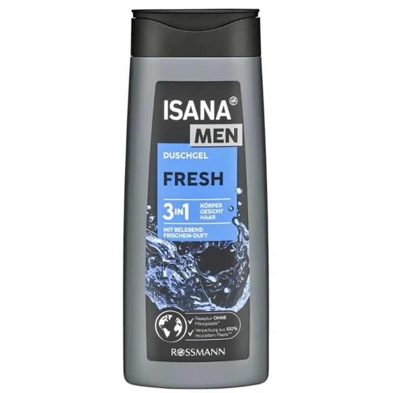 ISANA Men Fresh sprchový gel 3v1