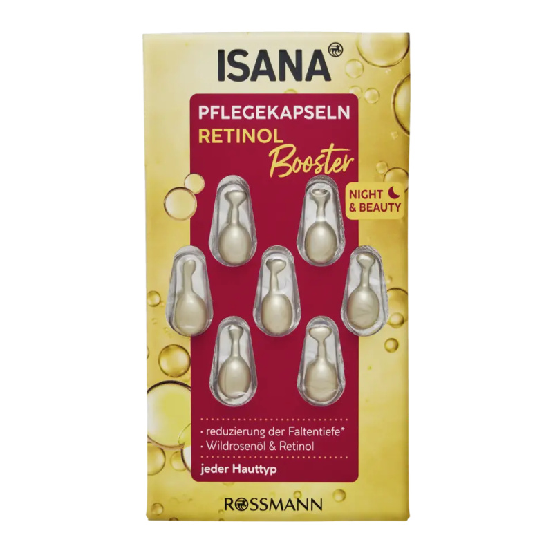 ISANA Night & Beauty kapsle s retinolem