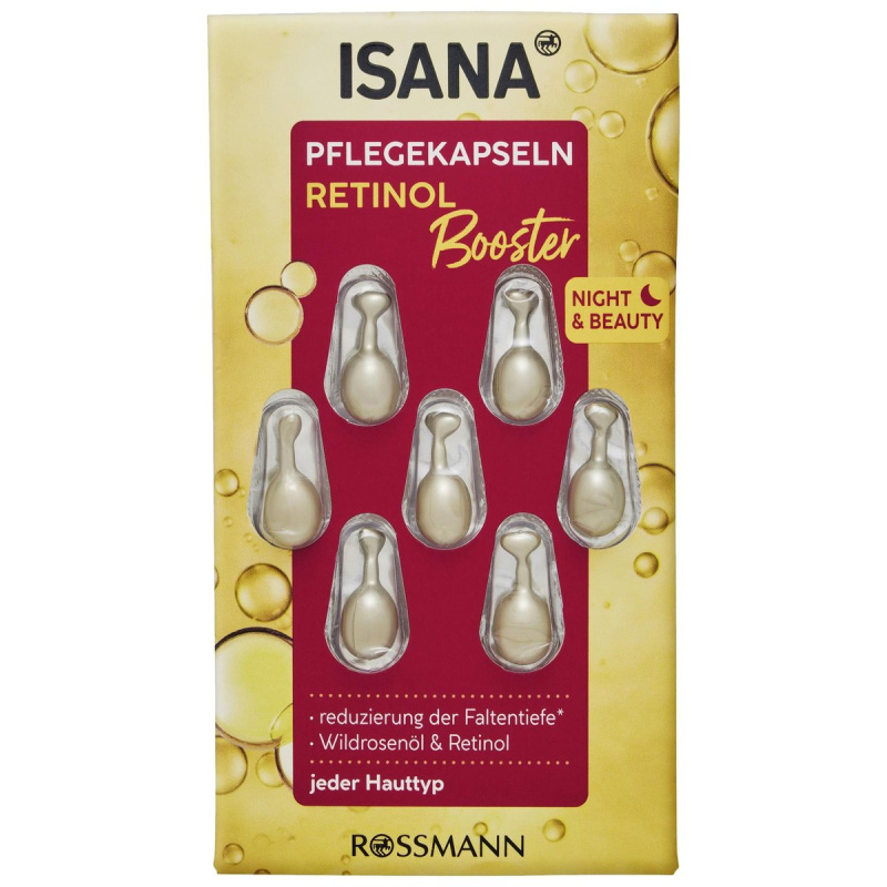 ISANA Night & Beauty kapsle s retinolem
