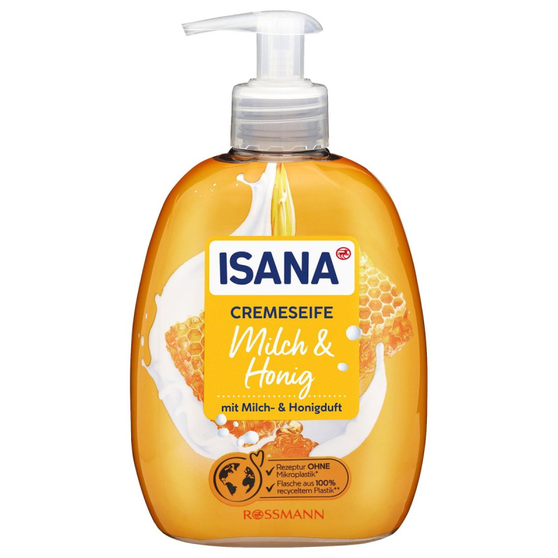 ISANA Tekuté mýdlo na ruce mléko & med