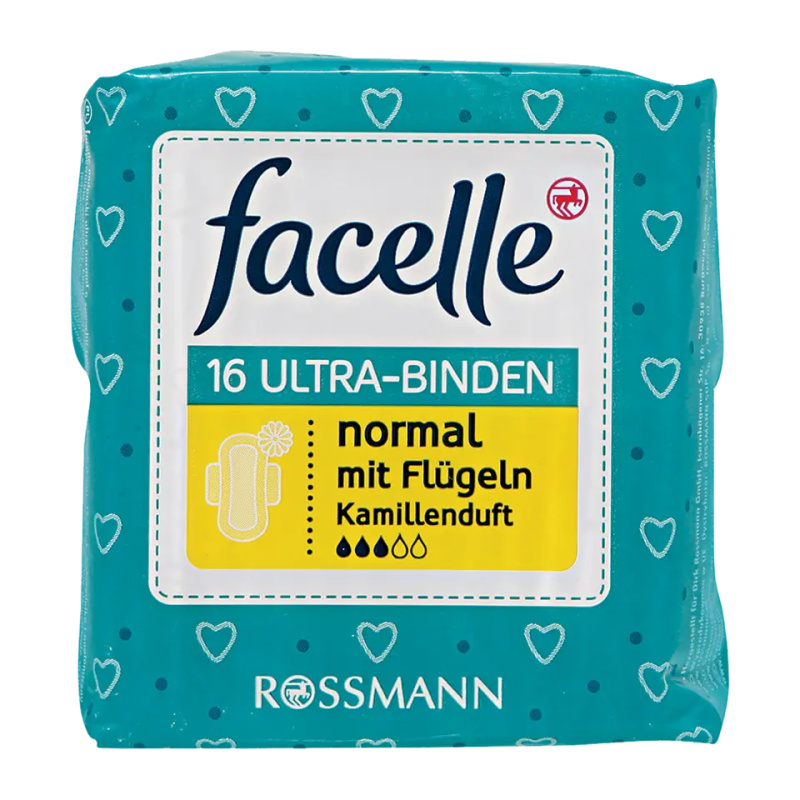 Facelle Ultra Normal dámské vložky s výtažkem z heřmánku