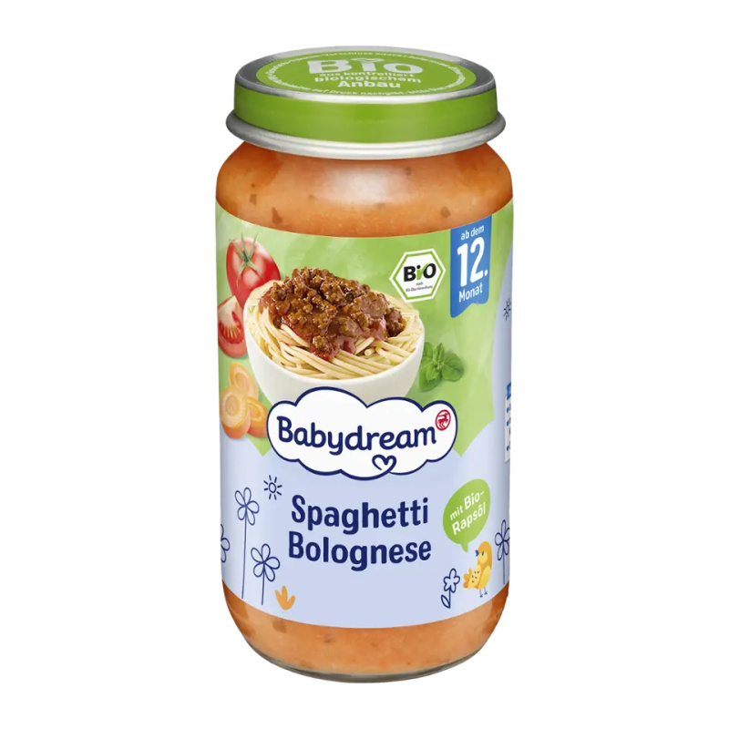 Babydream BIO Příkrm špagety Bolognese