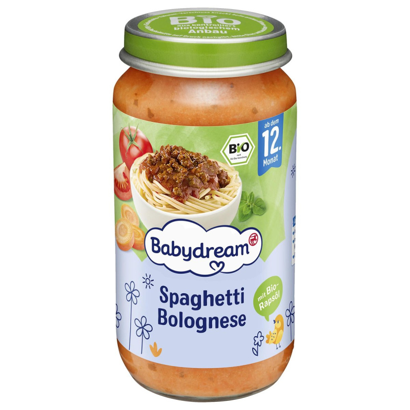 Babydream BIO Příkrm špagety Bolognese