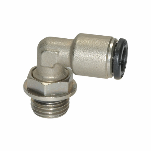 Rigler Přípojka pneumatická zahnutá typ L - kolínko, závit G 1/4", pro hadici 8 mm, kovová