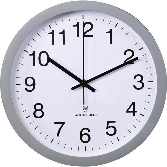 Nástěnné hodiny Hama PG-300 / Ø 30 cm / šedá/bílá Varianta: ivi1