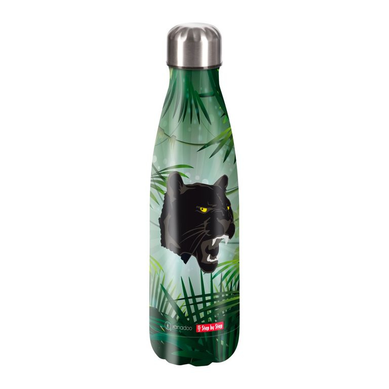 Izolovaná láhev na pití z nerezové oceli 0,50 l, Wild Cat Chiko