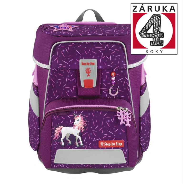 Školní aktovka Step by Step SPACE, Pretty Unicorn - 5 dílný set