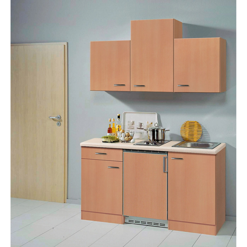 Flex-Well Kuchyně Nano 150 cm/typ 2 - lednice/varná deska