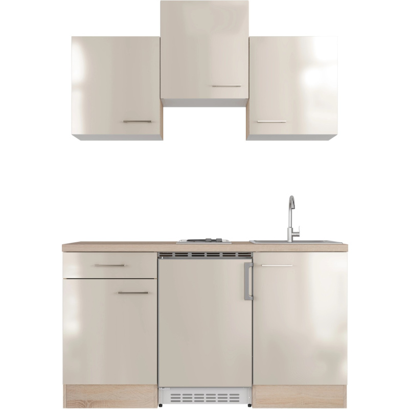 Flex-Well Kuchyně Orlando 150 cm/typ 4 - lednice/varná deska