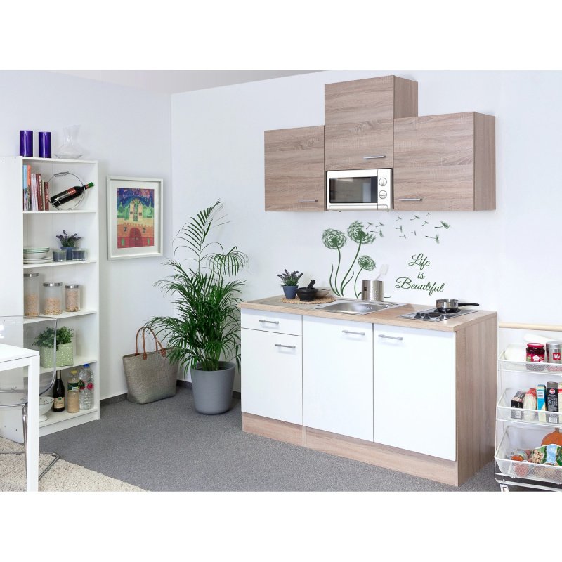 Flex-Well Kuchyně Florida 150 cm/typ 1 - mikrovlnka/varná deska