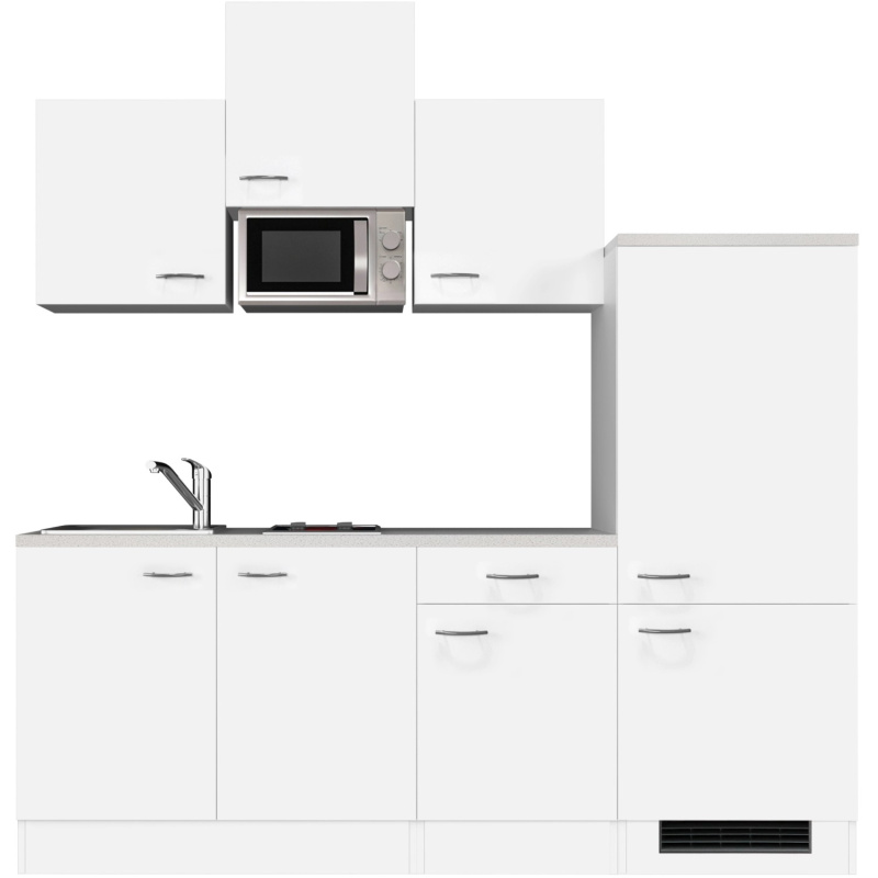 Flex-Well Kuchyně Wito 210 cm/typ 11 - lednice/varná deska/mikrovlnka