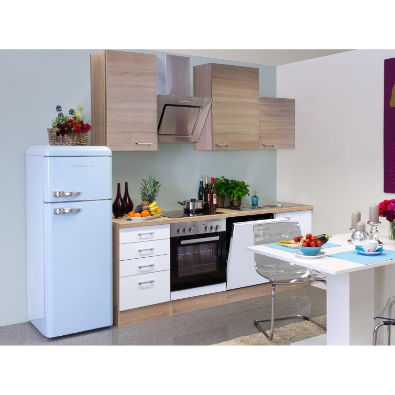 Flex-Well Kuchyně Florida 220 cm/typ 2 - trouba/varná deska/digestoř/myčka