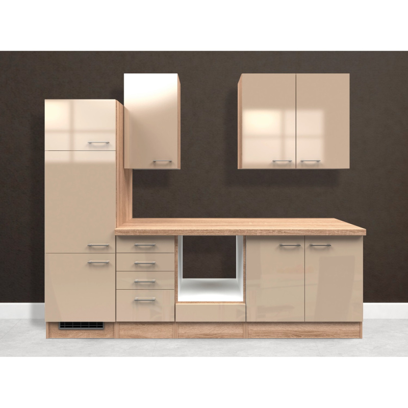 Flex-Well Kuchyně Orlando 270 cm/typ 11 - bez el.spotřebičů a dřezu