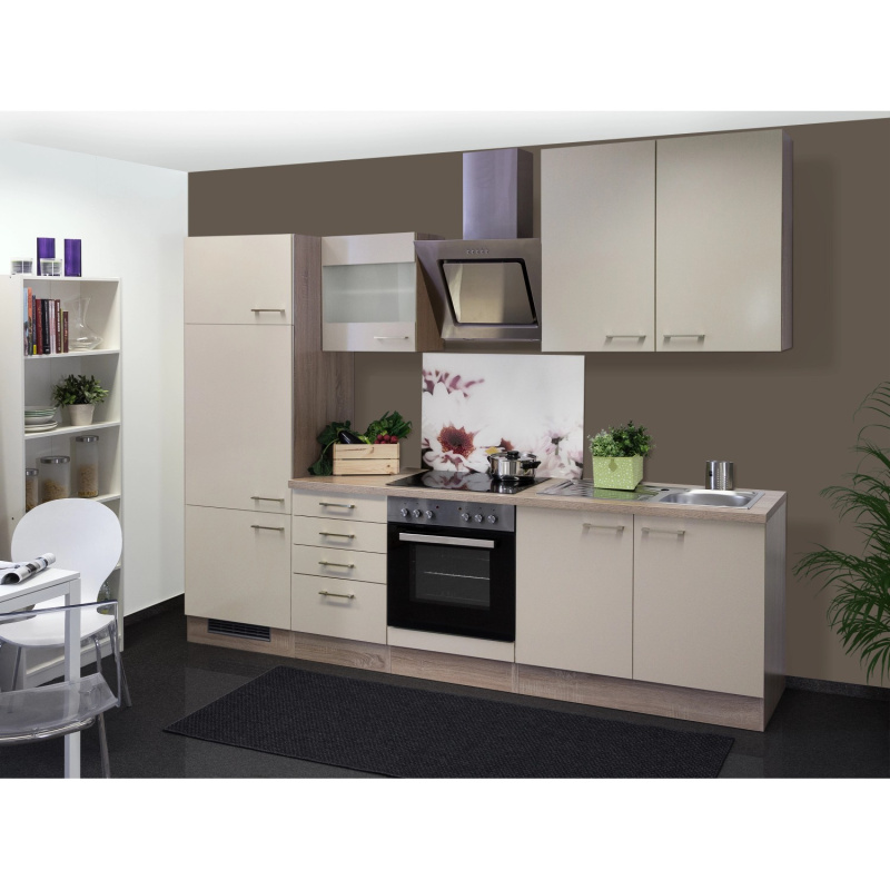 Flex-Well Kuchyně Orlando 270 cm/typ 4 - lednice/trouba/varná deska/digestoř