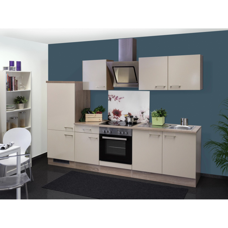 Flex-Well Kuchyně Orlando 270 cm/typ 5 - lednice/trouba/varná deska/digestoř