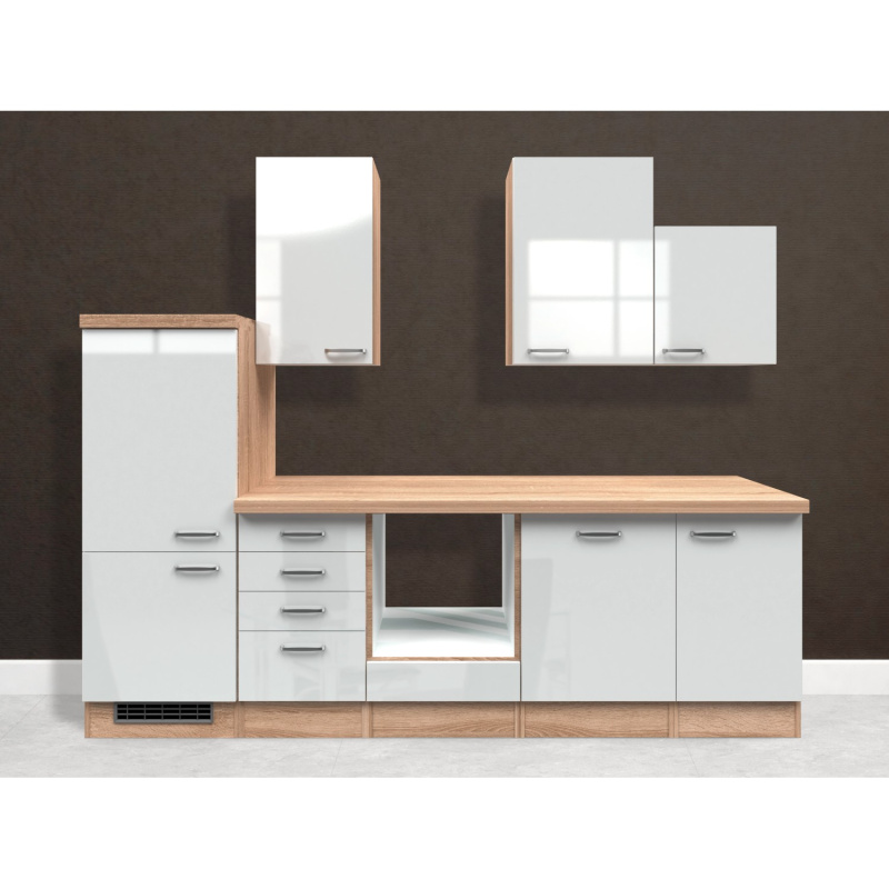 Flex-Well Kuchyně Valero 280 cm/typ 10 - bez el.spotřebičů a dřezu