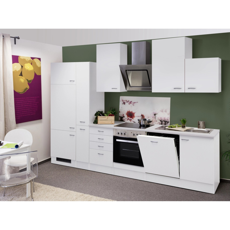 Flex-Well Kuchyně Wito 310 cm/typ 1 - lednice/trouba/varná deska/digestoř/myčka