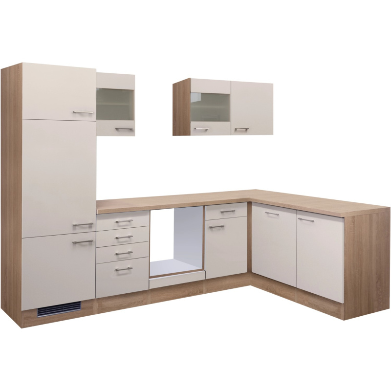 Flex-Well Kuchyně Orlando 280x170 cm/typ 3 - bez el.spotřebičů a dřezu