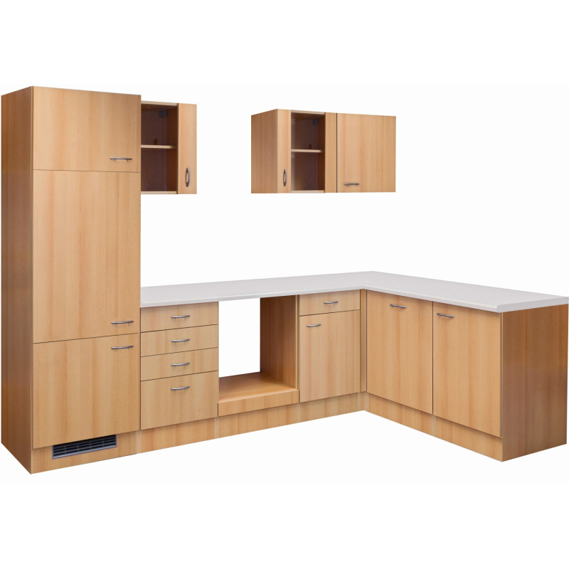 Flex-Well Kuchyně Nano 280x170 cm/typ2 - bez el.spotřebičů a dřezu