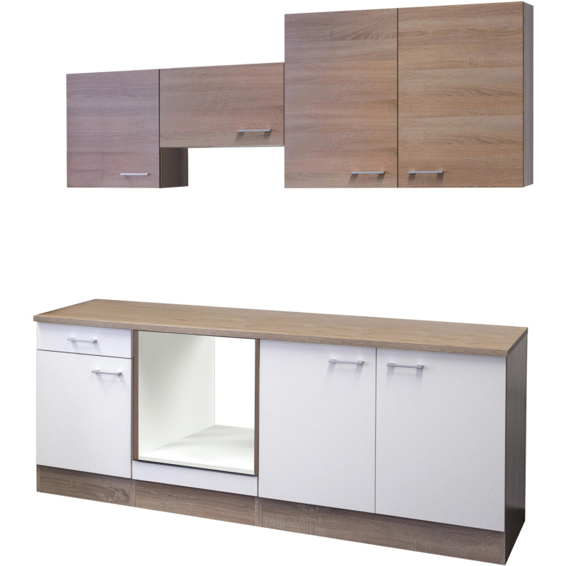 Flex-Well Kuchyně Florida 210 cm/typ 9 - bez el.spotřebičů a dřezu