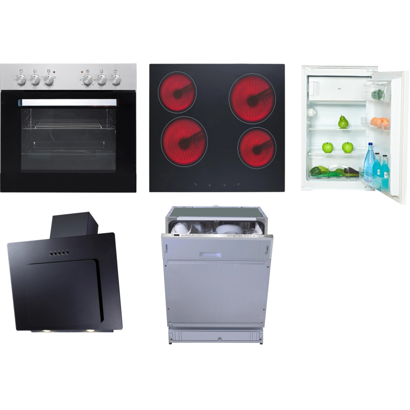 Flex-Well Sada kuchyň. spotřebičů 10 - ledn., trouba, varná d., diges., myčka