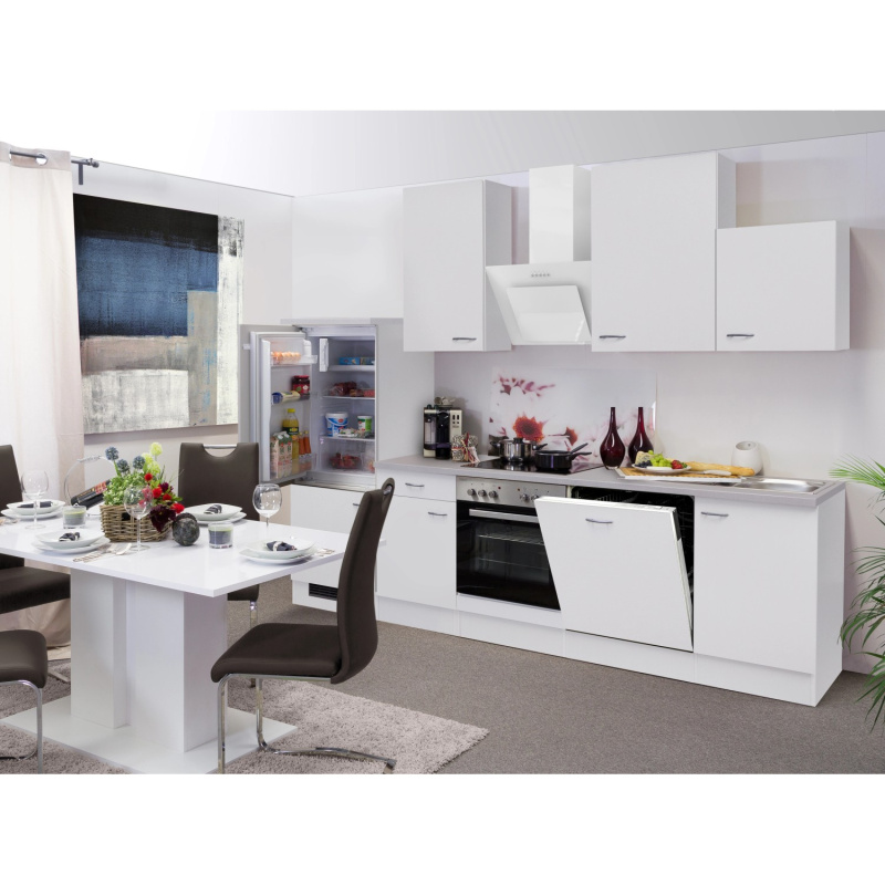 Flex-Well Kuchyně Wito 280 cm/typ 5 - lednice/trouba/varná deska/digestoř/myčka