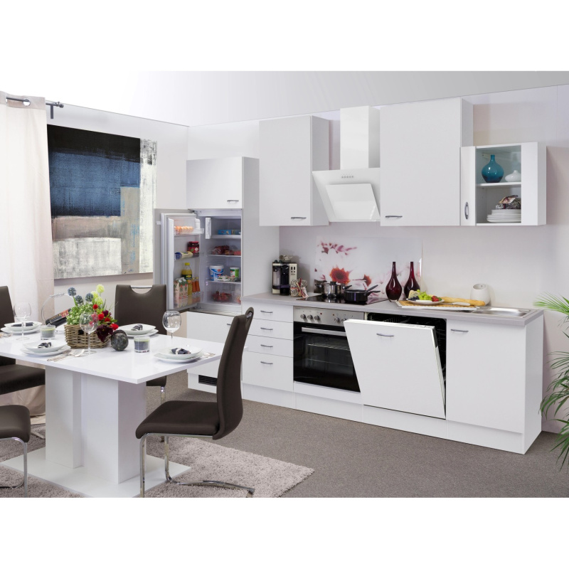 Flex-Well Kuchyně Wito 280 cm/typ 4 - lednice/trouba/varná deska/digestoř/myčka