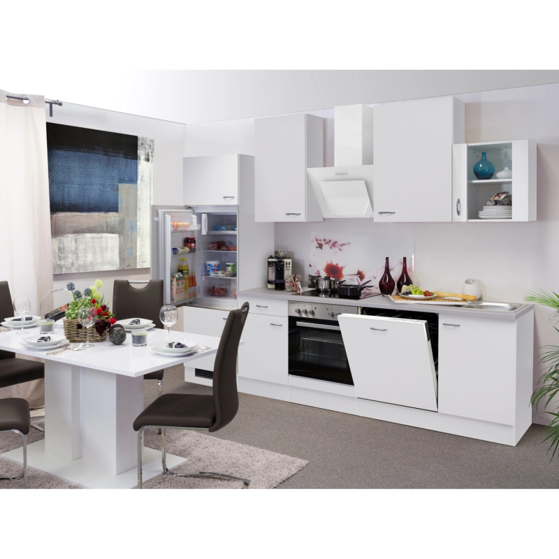 Flex-Well Kuchyně Wito 280 cm/typ 3 - lednice/trouba/varná deska/digestoř/myčka