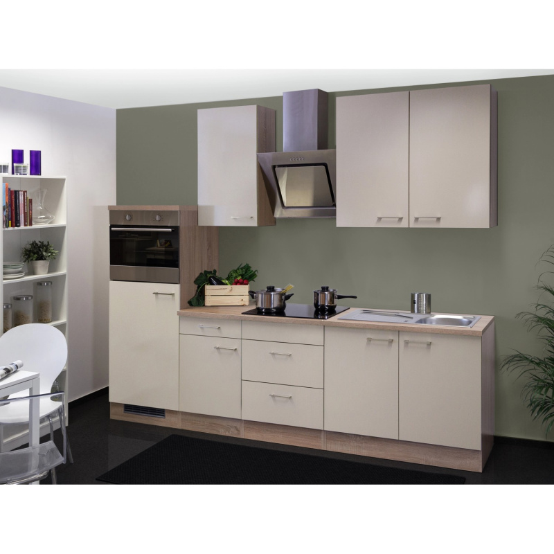 Flex-Well Kuchyně Orlando 270 cm/typ 9 - lednice/trouba/varná deska/digestoř