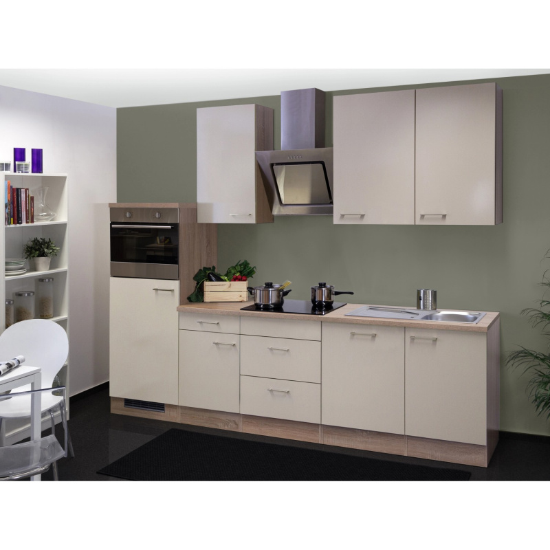 Flex-Well Kuchyně Orlando 280 cm/typ11-lednice/trouba/varná deska/digestoř/myčka