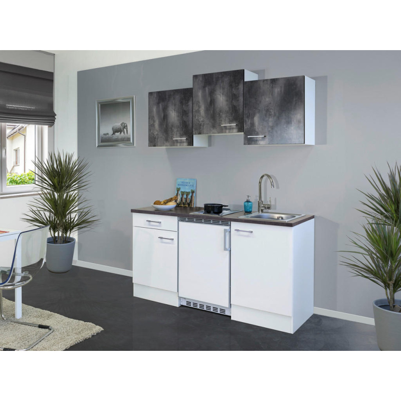 Flex-Well Kuchyně Lucca 150 cm/typ 1 - lednice/varná deska