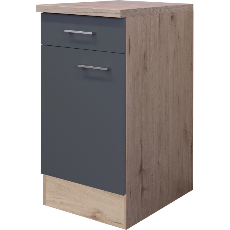 Flex-Well Kuchyňská skříňka Morena spodní, zásuvka + dvířka, 40 x 85 x 57,1 cm