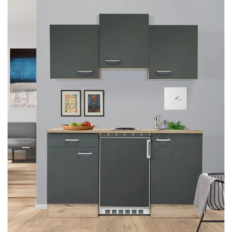 Flex-Well Kuchyně Morena 150 cm/typ 1 - lednice/varná deska