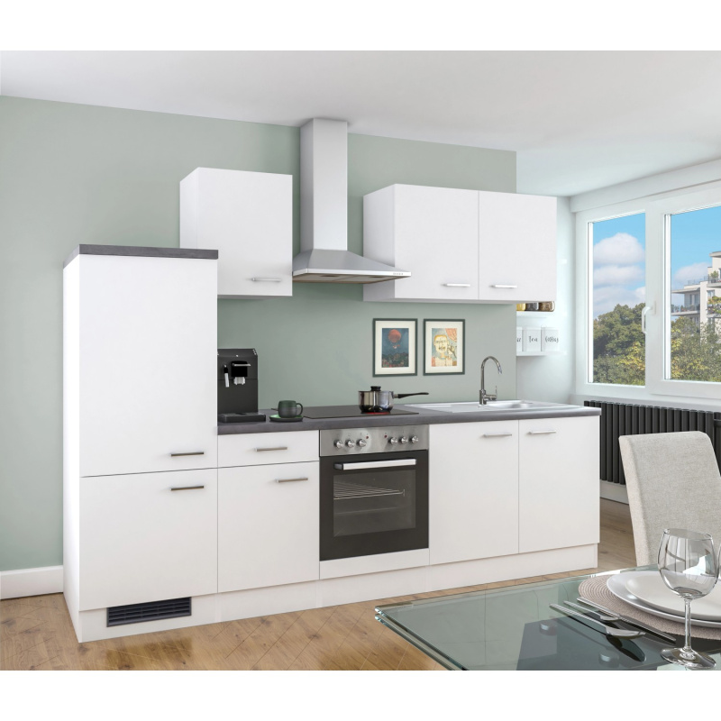 Flex-Well Kuchyně Joelina 270 cm/typ 1 - lednice/trouba/varná deska/digestoř