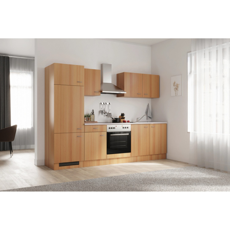 Flex-Well Kuchyně Nano 270 cm/typ 14 - lednice/trouba/varná deska/digestoř