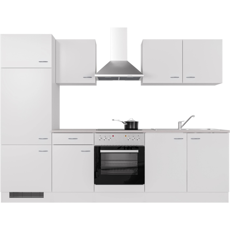 Flex-Well Kuchyně Wito 270 cm/typ 14 - trouba/varná deska/myčka/digestoř