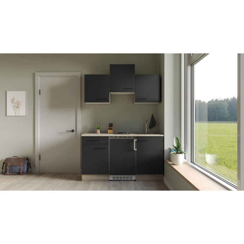 Flex-Well Kuchyně Capri 150 cm/typ 1 - lednice/varná deska