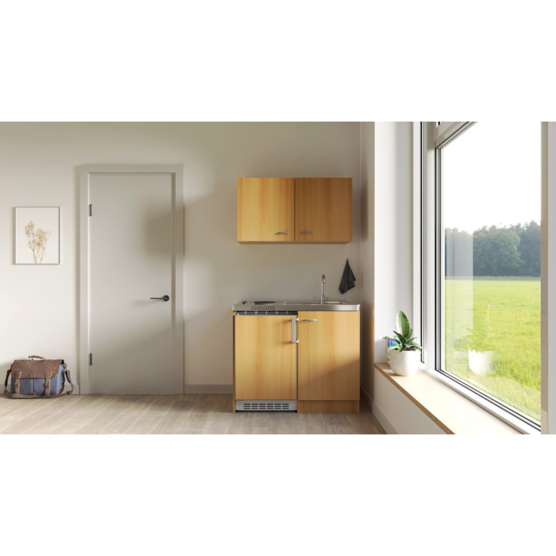 Flex-Well Kuchyně Nano 100 cm/typ 2 - lednice/varná deska