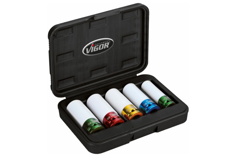 Sada kovaných vnitřních nástrčných klíčů 1/2” 5 ks Vigor - V2257