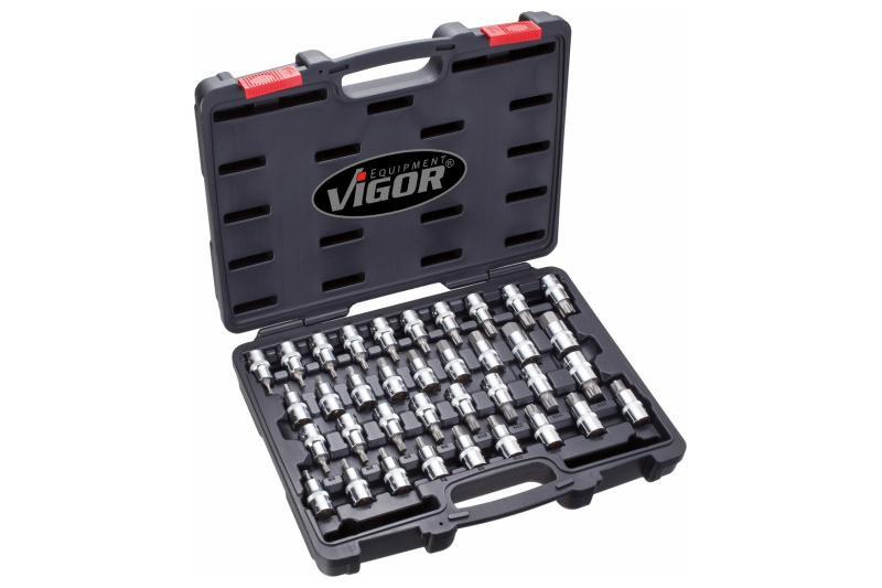Sada nástrčných hlavic 1/2”, 36 ks, VIGOR - V2496