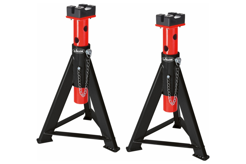 Podpěrné kozlíky 6 t (pár), výška: max. 575 mm/min. 370 mm, cena za pár VIGOR V2648