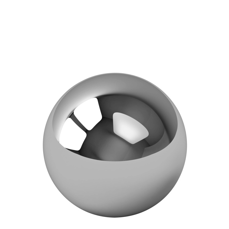 Mica Decorations Dekorační nerezová lesklá kulička, stříbrná, pr. 8 cm