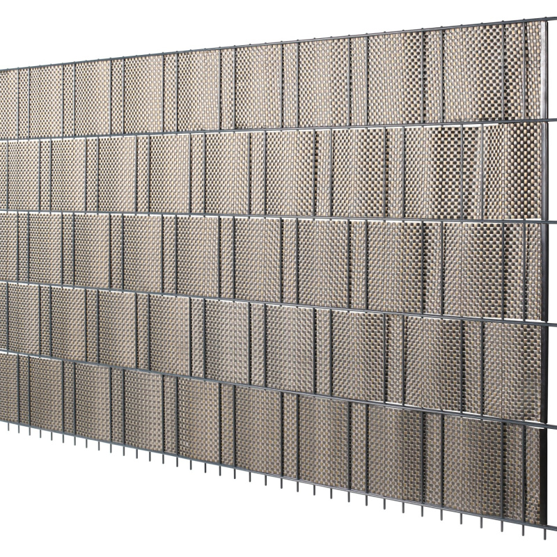 Floraworld Protipohledový PVC pás ratan zlatohnědá, 2000 x 190 mm, 5 ks