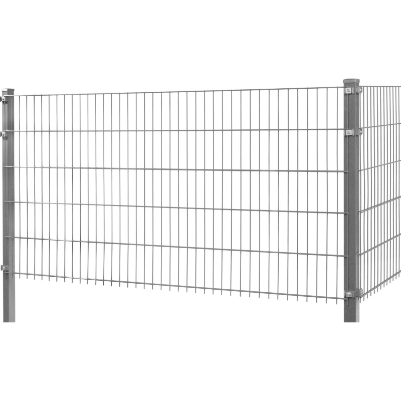 Floraworld Drátěný plotový panel, dvojitý 6/5/6, pozinkovaný, 103 x 201 cm