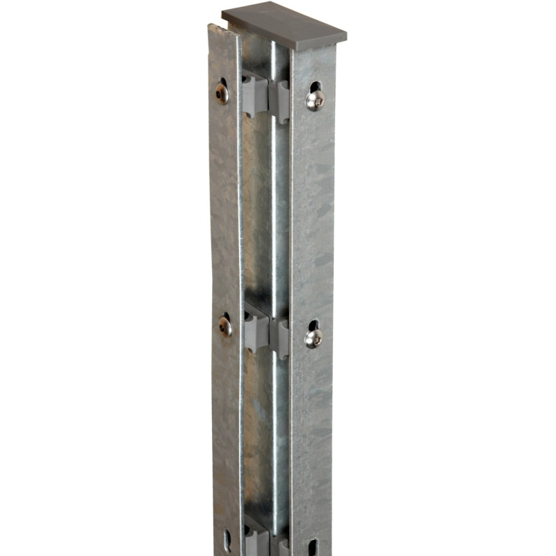 Floraworld Rohový plotový sloupek s krycími lištami pozink 6 x 4 x 140 cm