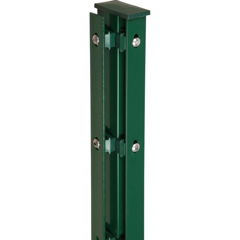 Floraworld Rohový plotový sloupek s krycími lištami zelená 6 x 4 x 240 cm