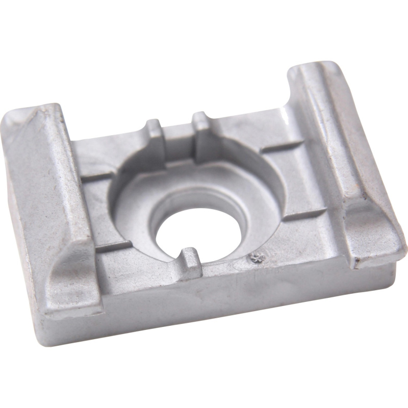 Floraworld Plastová opěrná konzole bez bočního vodítka pro roh. sloupky stříbrná