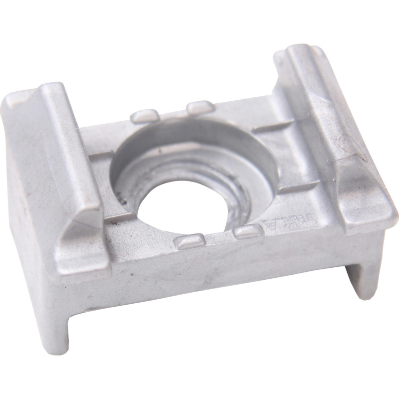 Floraworld Plastová opěrná konzole s bočním vodítkem pro rohové sloupky stříbrná