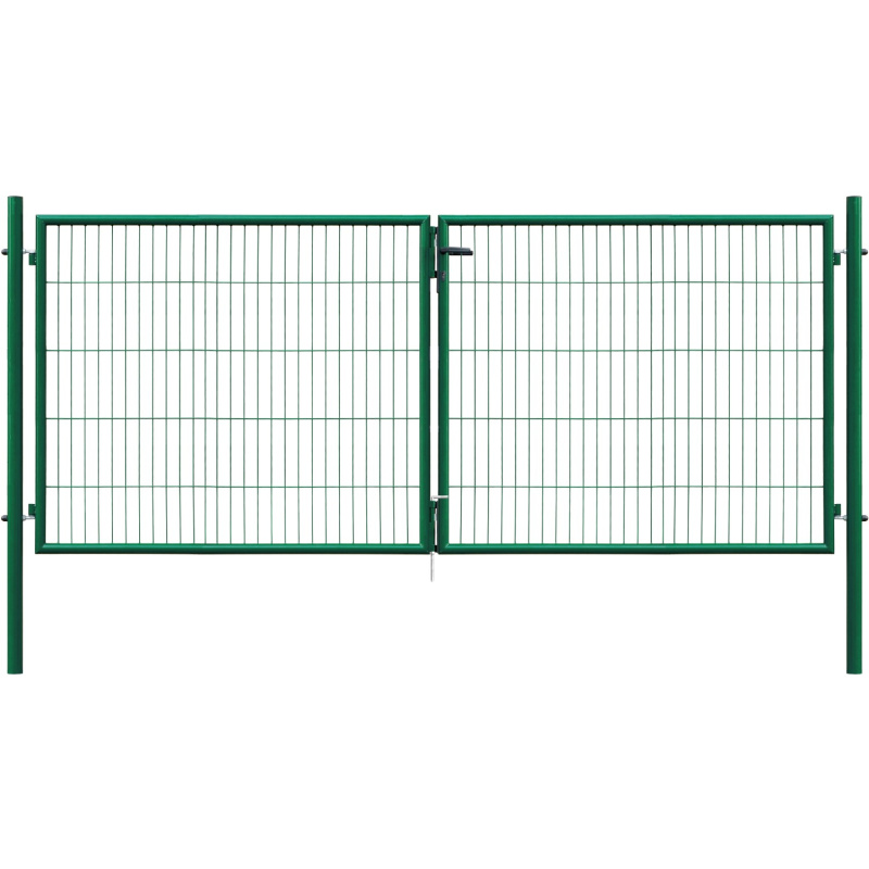 Floraworld Dvoukřídlá brána Classic jednoduchá výplň zelená 75 x 300 cm